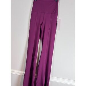 Yogalicious Nude Tech Super High Rise Flare Leg Yoga Pants Mauvewood PY70257 S